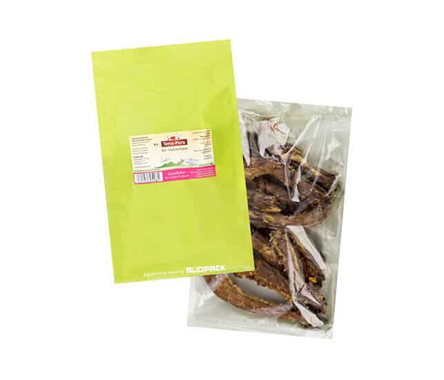 Terra-Pura Bio Snack Hühnerhälse Hunde und Katzen 180g