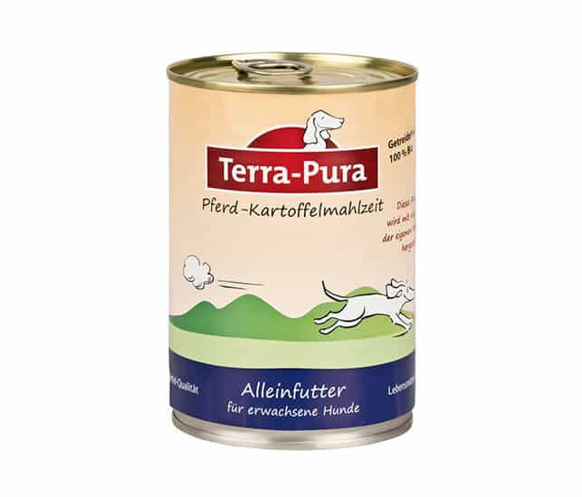 Terra-Pura Teil Bio Nassfutter Pferde-Kartoffelmahlzeit (Hund) - Sparpaket: 6 x 800g