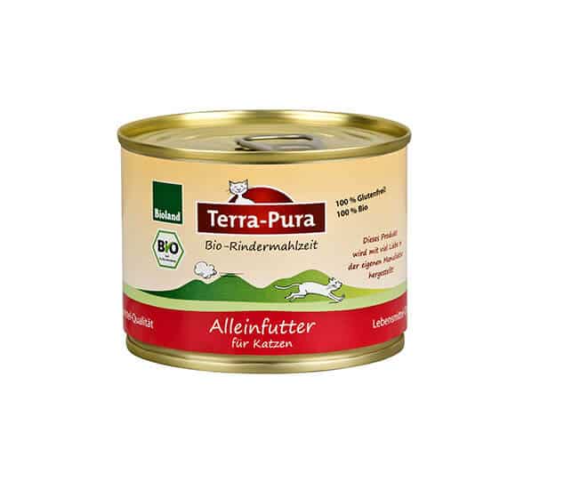 Terra-Pura Bio Nassfutter Rindermahlzeit (Katze) - 400g