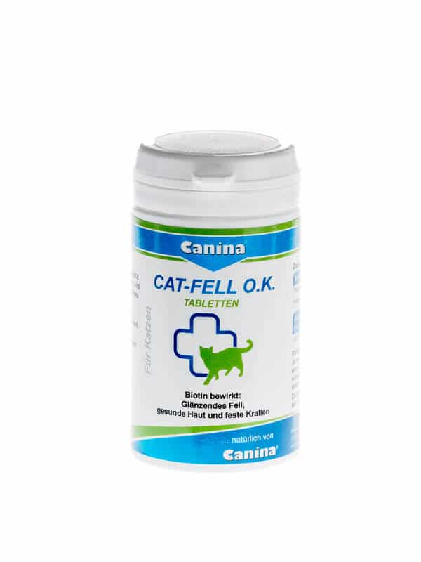 Canina Katzen Fell O.K. Tabletten - Ergänzungsfuttermittel - 50g
