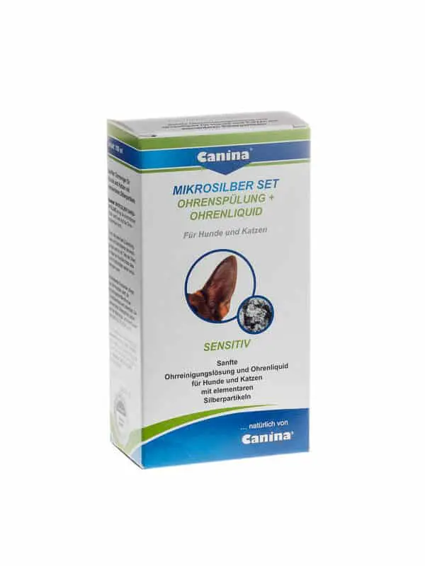 Canina Mikrosilber SET (Ohrenspülung & Liquid)