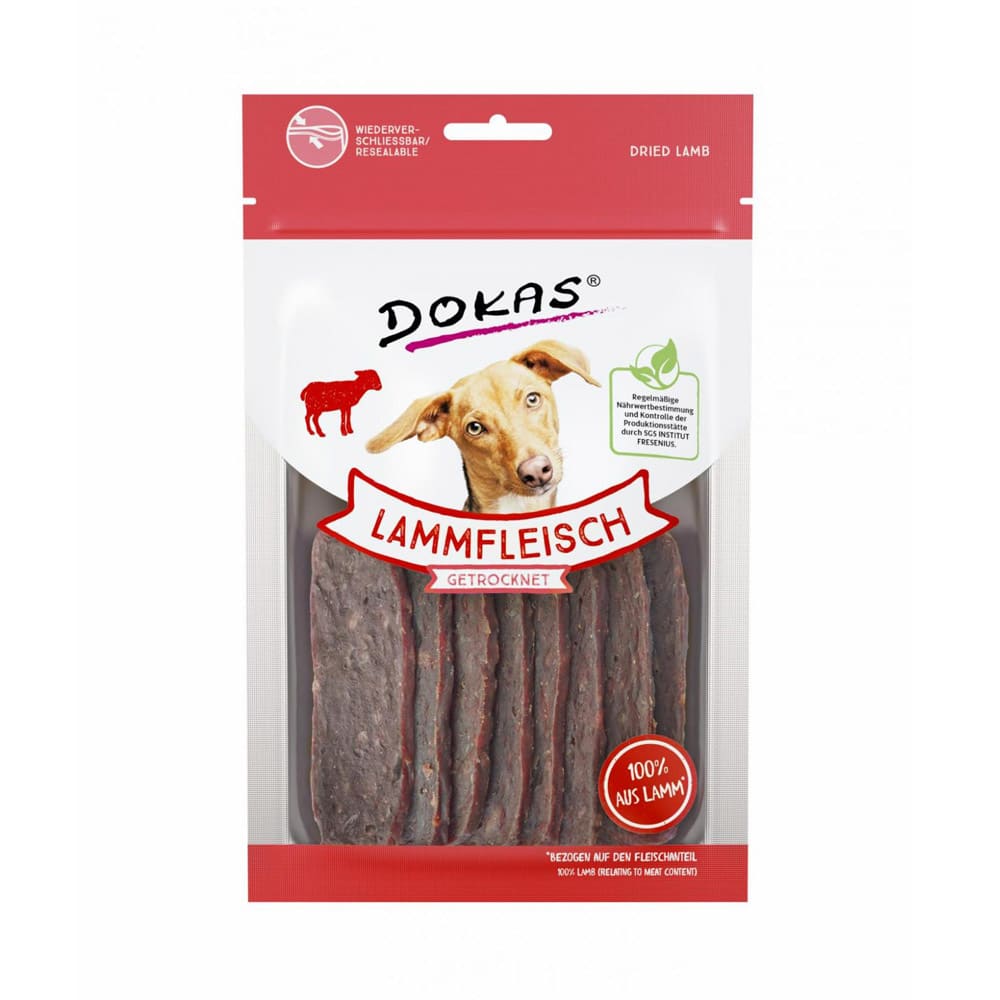 DOKAS Hundesnacks Fleisch getrocknet 70g - Lamm