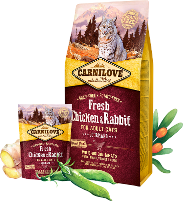 Carnilove Cat Trockenfutter für Katzen Adult Fresh - Chicken & Rabbit