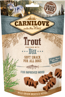 Carnilove Snacks für Hunde Semi-Moist Trout enriched with Dill 200g