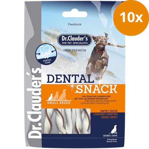 Dr Clauder Dental Hunde Snack Ente - Small Breed 10 x 80 g