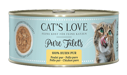 Cat’s Love - KATZEN NASSFUTTER - PURE FILETS HUHN 100g - 100g