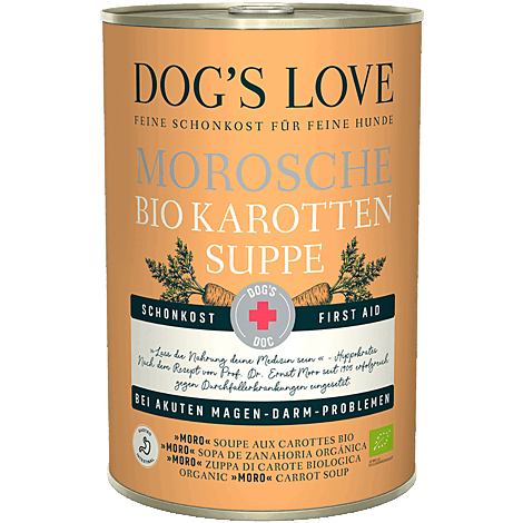 Dog' s Love BIO HUNDE SCHONKOST MOROSCHE KAROTTEN - Sparpaket: 12 x 400g