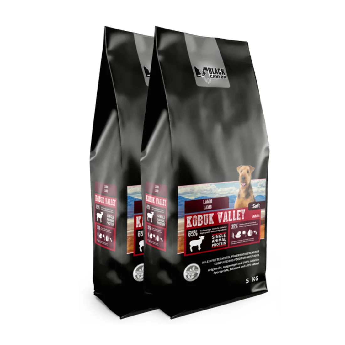 Black Canyon Hunde Trockenfutter mit Lamm Kobuk Valley Soft - Sparpaket: 2 x 5 kg