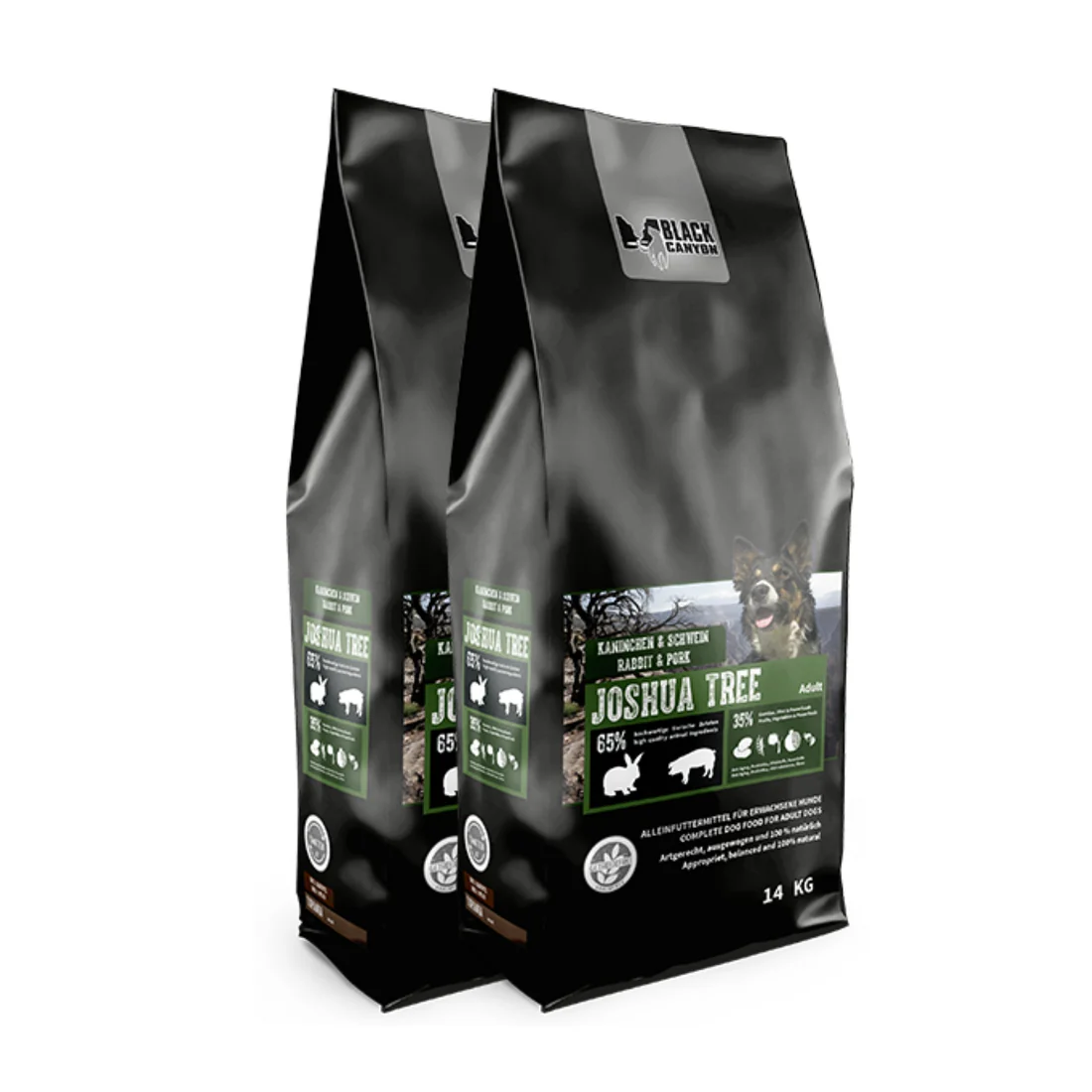 Black Canyon Joshua Tree Trockenfutter für Hunde - Sparpaket: 2 x 14 kg