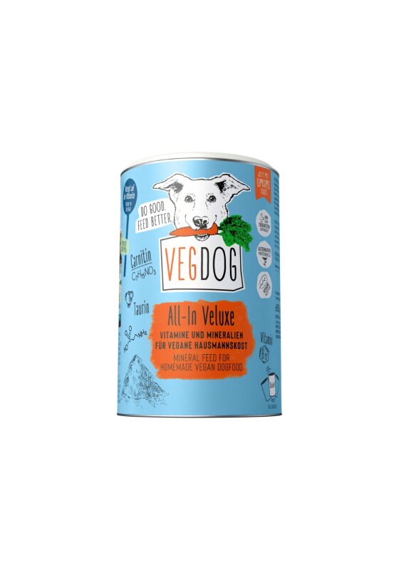Vegdog | All-in-Veluxe 650 g | Nahrungsergänzungsmittel | Hund - Sparkasse: 6 x 650g