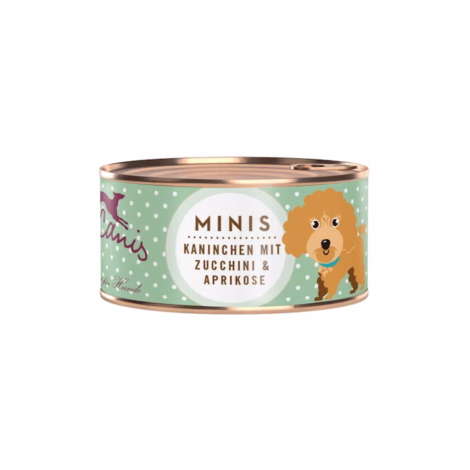 Terra Canis Nassfutter für Hunde Mini Kaninchen mit Zucchini & Borretsch - 100g