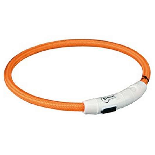 Trixie Flash Leuchtring USB Orange XS-S