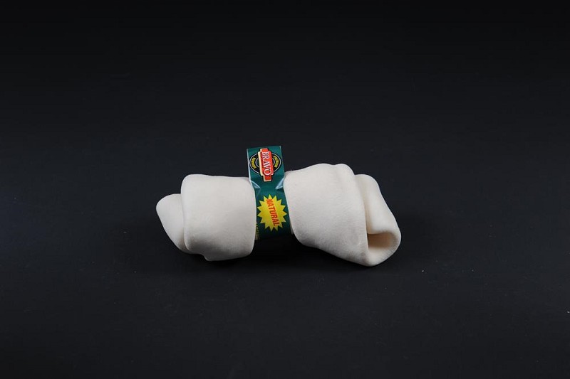 Rawhide Knoten Natur 20-23 cm, 8-9 Zoll – Langanhaltender Kauspaß für Hunde