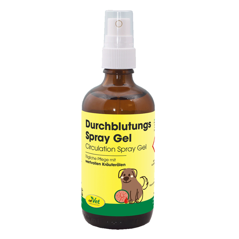 Durchblutungs Spray Gel 100 ml – Kühlende Pflege für Muskeln und Gelenke bei Tieren