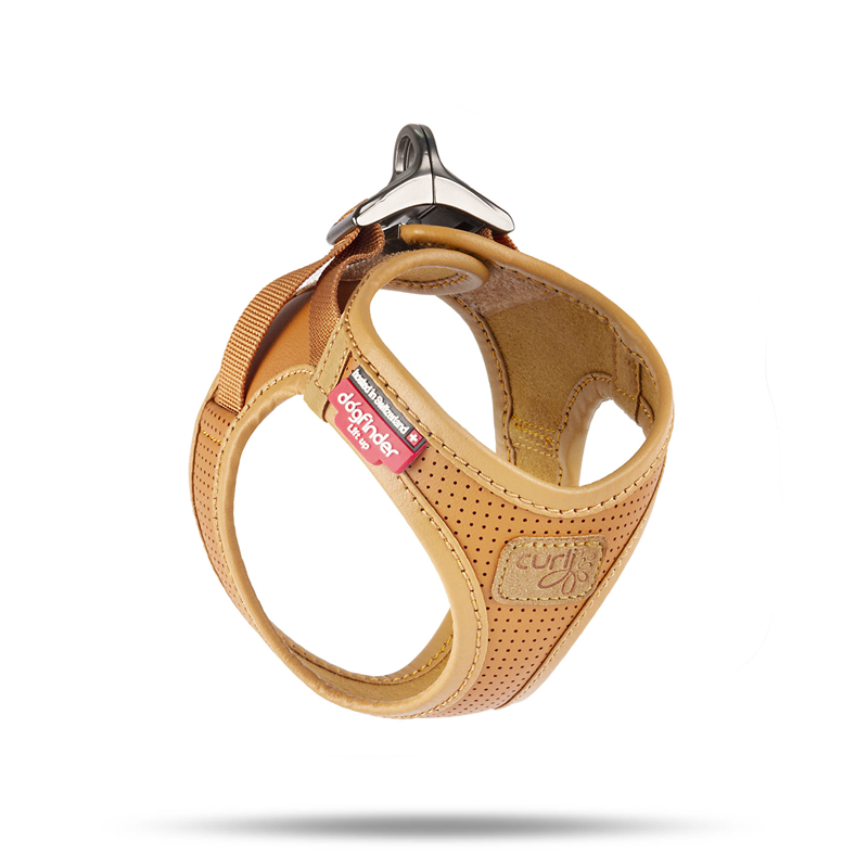 Curli Apple Leather Geschirr braun - L