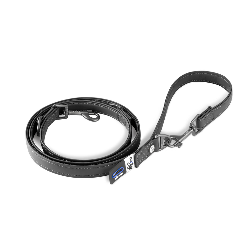 Curli Apple Leather Leine Schwarz - S