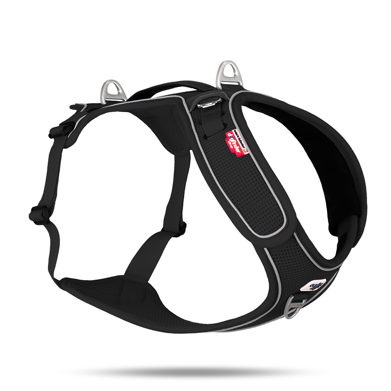 Curli Belka Adjustable Neck Geschirr Schwarz - 2XL