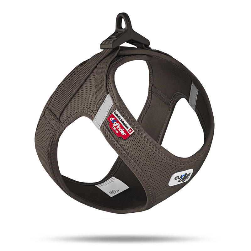 Curli Clasp Vest Geschirr Air-Mesh Braun - 2XS