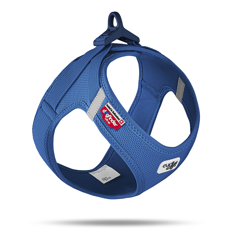 Curli Clasp Vest Geschirr Air-Mesh Blau - 2XS