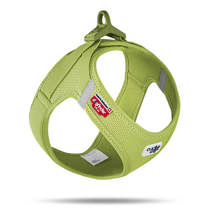 Curli Clasp Vest Geschirr Air-Mesh Lime - XS