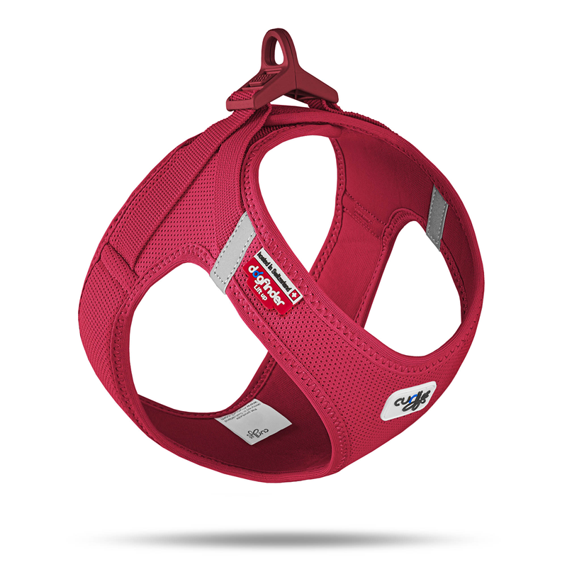 Curli Clasp Vest Geschirr Air-Mesh Rot - 3XS