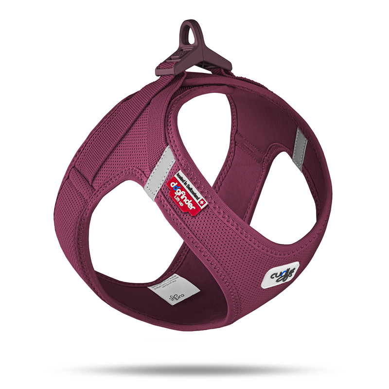 Curli Clasp Vest Geschirr Air-Mesh Ruby - L
