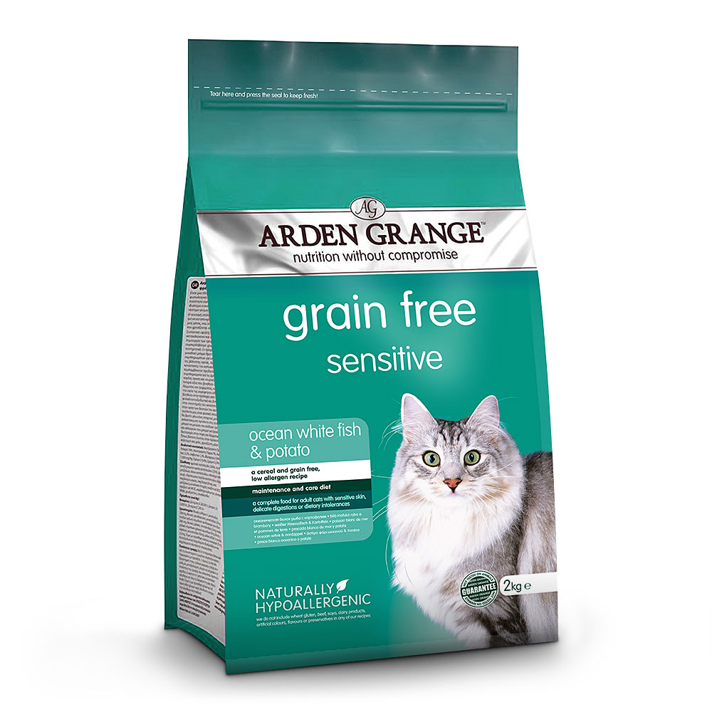 Arden Grange | Getreidefrei Weißfisch & Kartoffel | Sensitive Adult | 2 kg