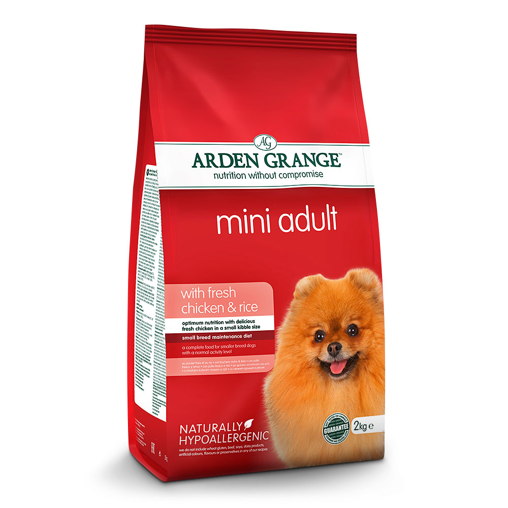 Arden Grange | Mit frischem Huhn & Reis | Mini Adult | 4 x 2 kg