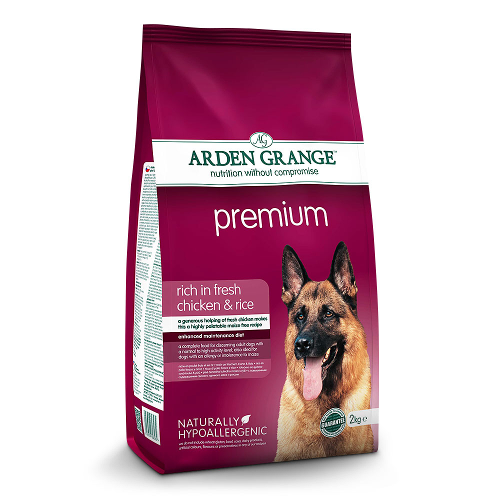 Arden Grange | Reich an frischem Huhn & Reis | Premium Adult | 4 x 2 kg