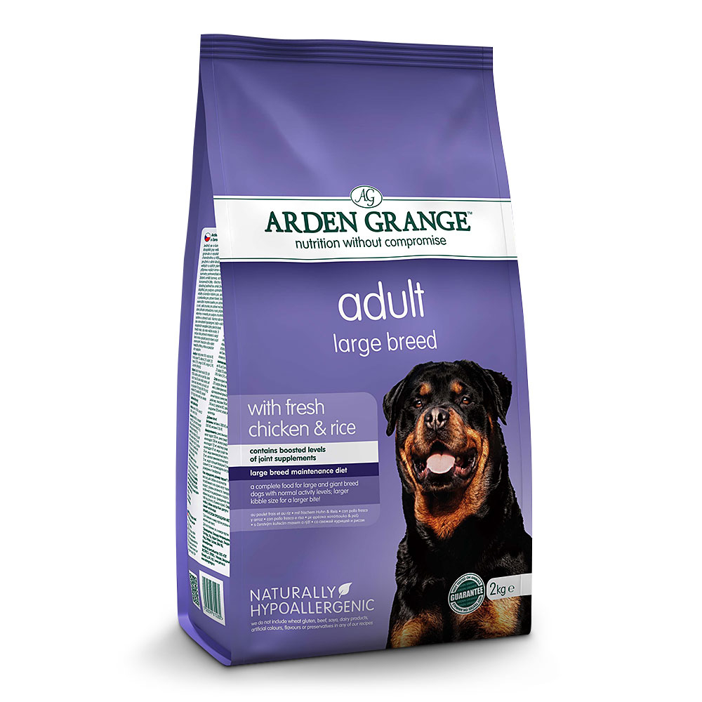 Arden Grange | Mit frischem Huhn & Reis | Large Breed Adult | 4 x 2 kg