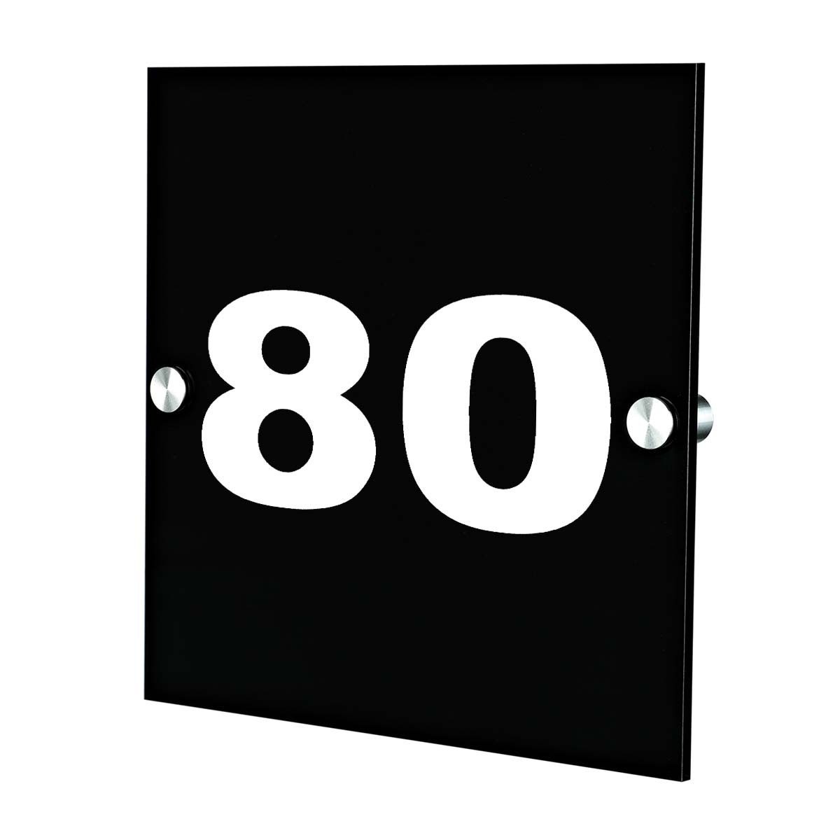 Plexiglas Acryltafel T?rschild inkl. Gravur Motiv schlichte Hausnummer