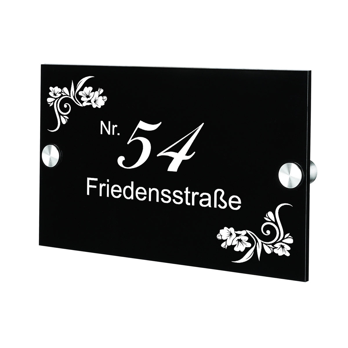 Plexiglas Acryltafel T?rschild mit personalisierter Motiv Gravur