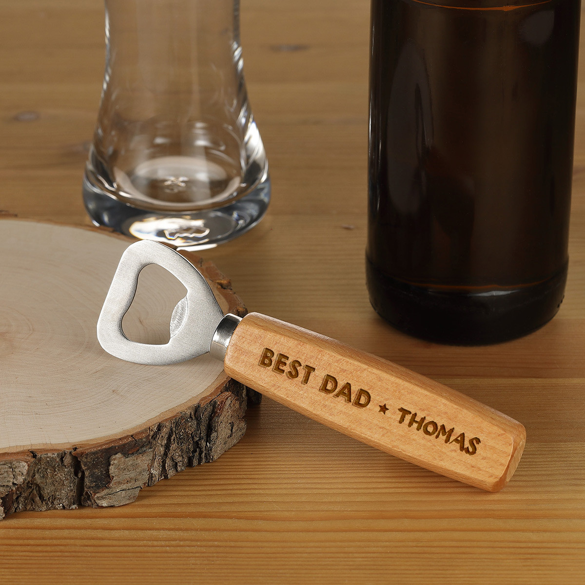 Bier?ffner f?r Papa mit personalisierte Wunschmotive