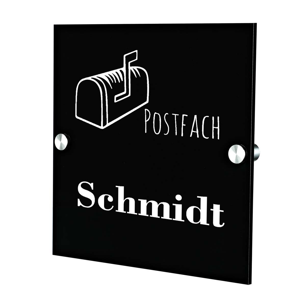 Plexiglas Acryltafel T?rschild inkl. Gravur Motiv Postfach