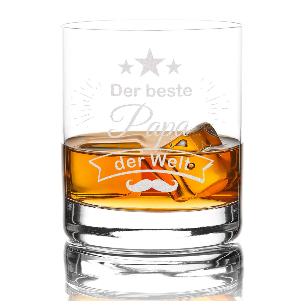Whiskyglas mit Motiv Gravur der Beste Papa der Welt