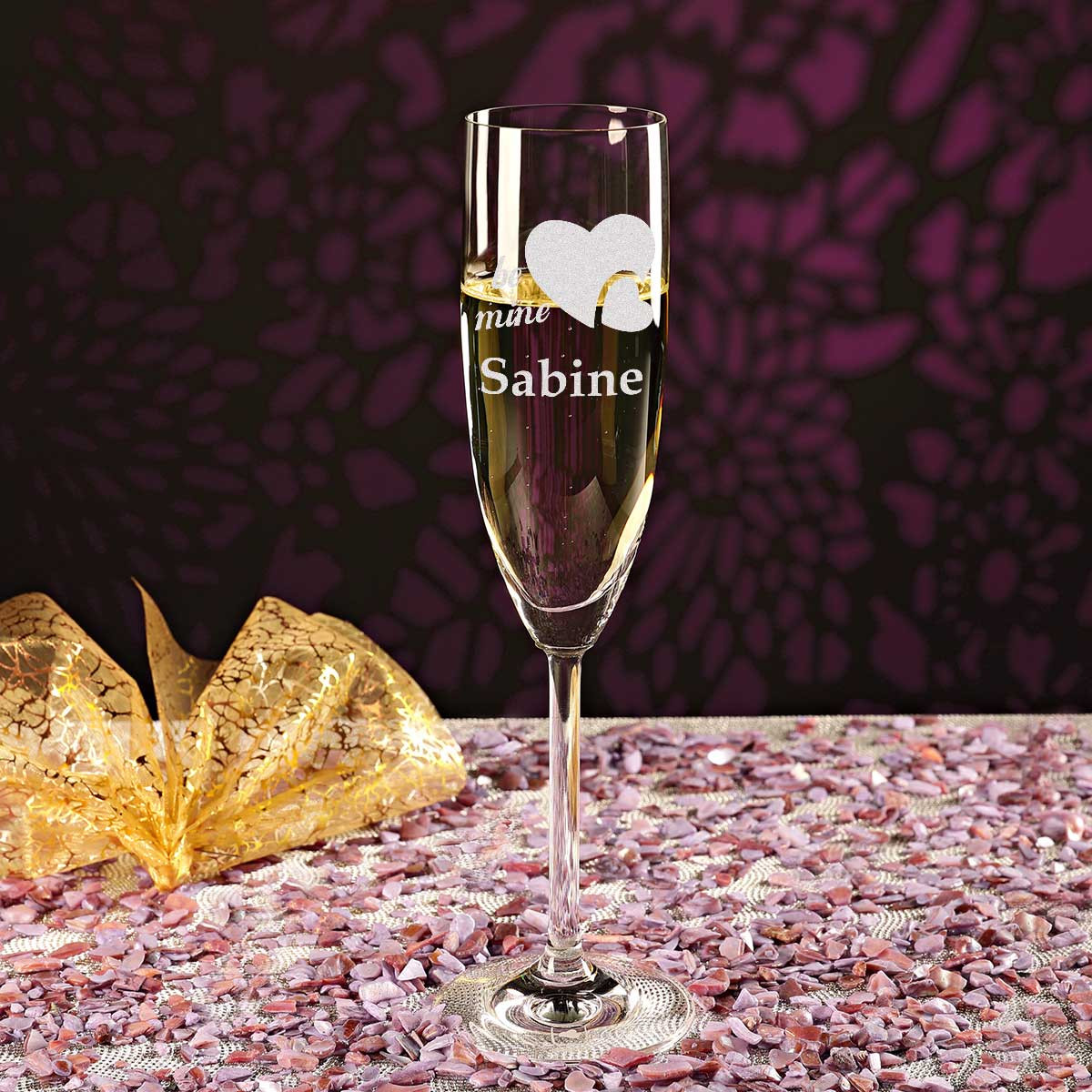 Leonardo Sektglas Daily mit Gravur