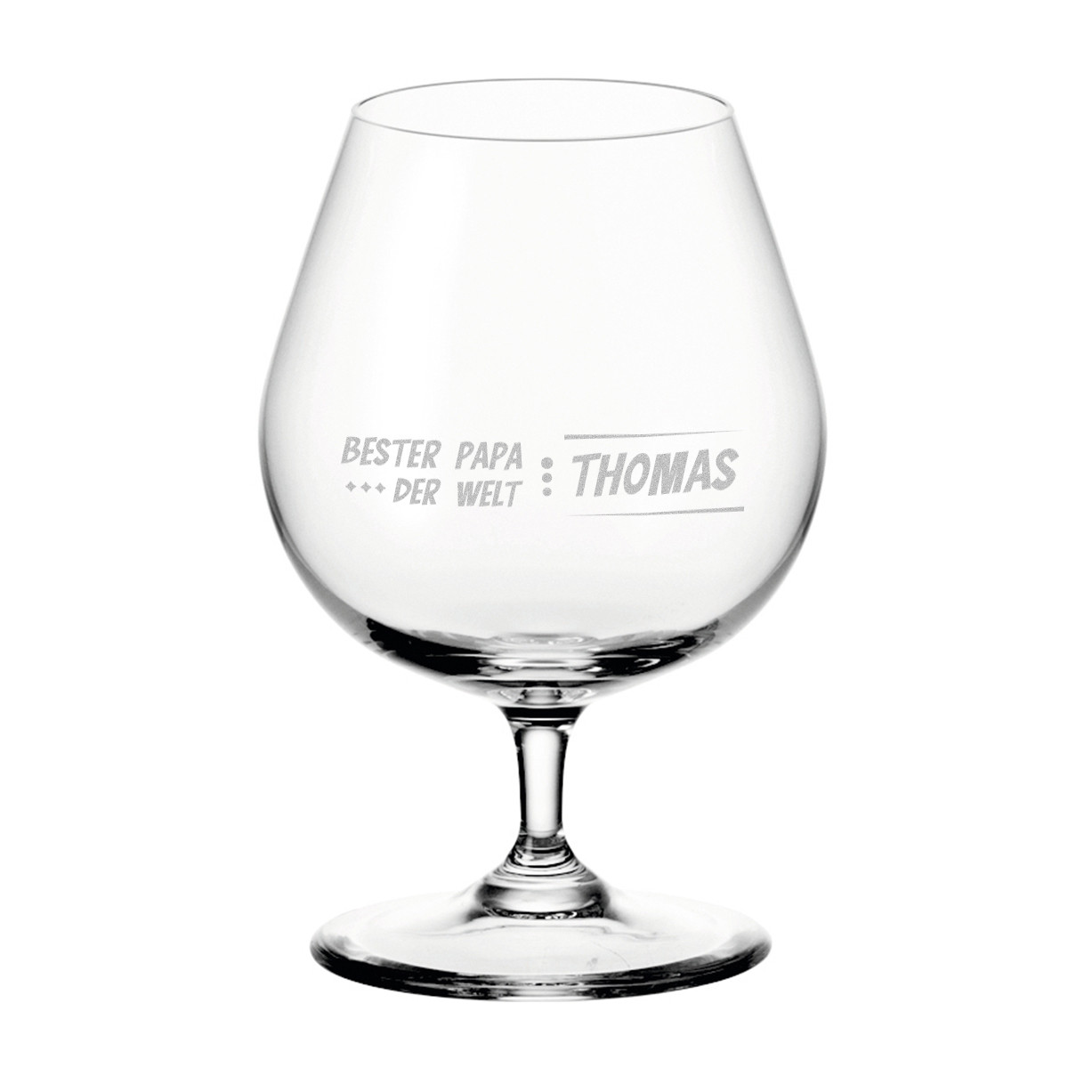 Leonardo Cognacglas mit Gravur f?r Papa Cognacschwenker