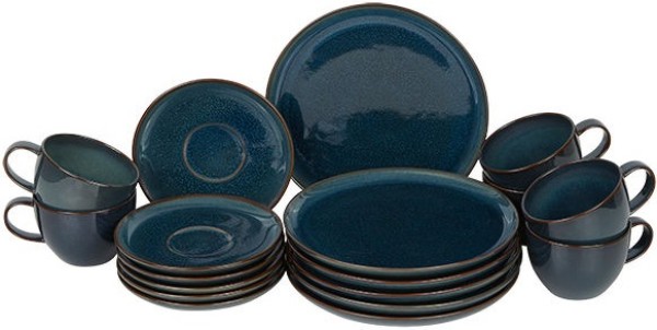 like. by Villeroy & Boch Crafted Denim Kaffee-Set für 6 Personen / 18 Teile