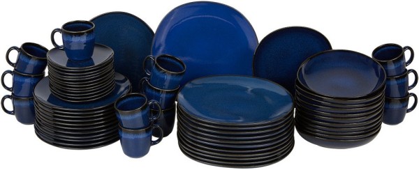 like. by Villeroy & Boch Lave Bleu Basic-Set für 12 Personen / 60 Teile A U S L A U F !