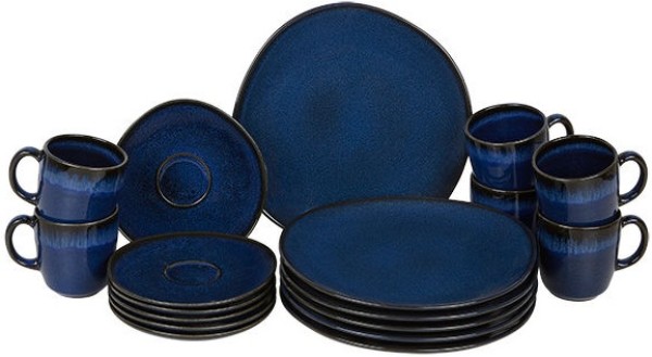 like. by Villeroy & Boch Lave Bleu Kaffee-Set für 6 Personen / 18 Teile A U S L A U F !