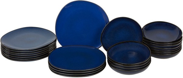 like. by Villeroy & Boch Lave Bleu Tafel-Set für 12 Personen / 24 Teile A U S L A U F !