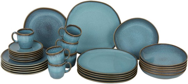 like. by Villeroy & Boch Lave Glacé Basic-Set für 6 Personen / 30 Teile