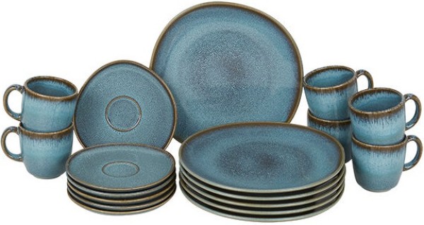 like. by Villeroy & Boch Lave Glacé Kaffee-Set für 6 Personen / 18 Teile