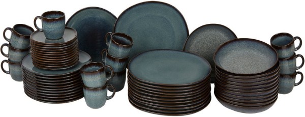 like. by Villeroy & Boch Lave Gris Basic-Set für 12 Personen / 60 Teile