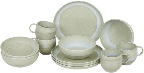 like. by Villeroy & Boch Perlemor Alga Frühstücks-Set für 4 Personen / 12 Teile