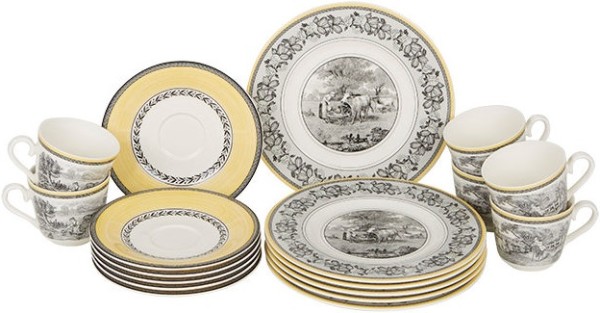 Villeroy & Boch Audun Ferme Kaffee-Set für 6 Personen / 18 Teile