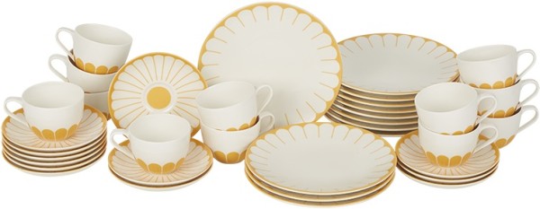 Villeroy & Boch Fleur Soleil Kaffee-Set für 12 Personen / 36 Teile