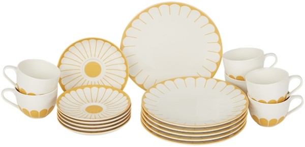 Villeroy & Boch Fleur Soleil Kaffee-Set für 6 Personen / 18 Teile