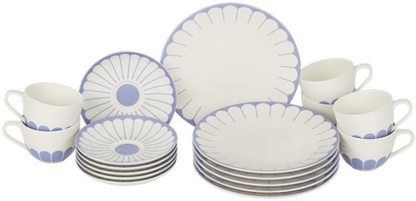 Villeroy & Boch Fleur Bleu Kaffee-Set für 6 Personen / 18 Teile