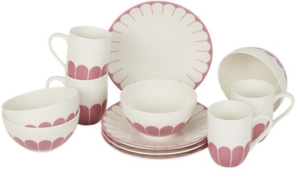 Villeroy & Boch Fleur Cassis Frühstücks-Set für 4 Personen / 12 Teile
